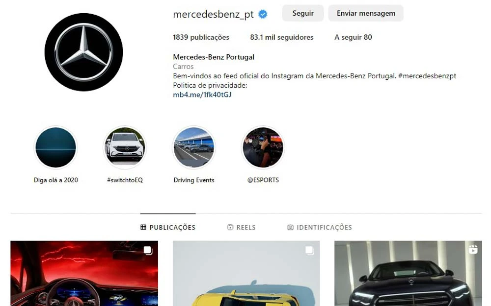 Visitar página de instagram da Mercedes Benz Oceanic Lounge
